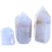 Карандаши кристаллы 4-6 см из голубого агата