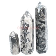 Карандаши кристаллы 9-10 см из серой яшмы
