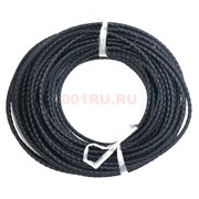 Шнурок кожаный плетеный диаметр 3 мм длина 50 м