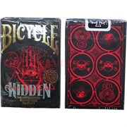Карты для покера Bicycle Hidden 100% пластик 54 карты