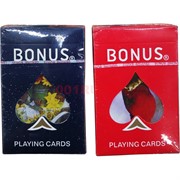 Карты для покера Bonus 100% пластик 54 карты