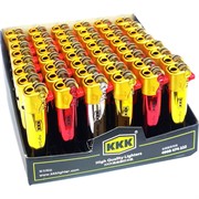 Зажигалка KKK 3 цвета 3KF-017 металлическая 48 шт/упаковка