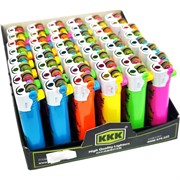 Зажигалка KKK 5 цветов 3KF-017 пластмассовая 50 шт/упаковка