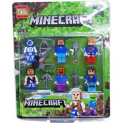 Майнкрафт Minecraft набор фигурок 6 шт