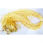 Гайтан шнурок шелковый 70 см желтый цвет