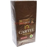 Бумага для самокруток Cartel 50x50 листов Brown