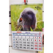 Календарь (2711) на 2023 года с Кроликами 200 шт/коробка