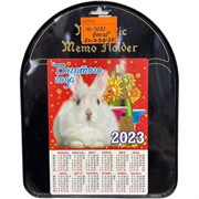 Магнит календарь с кроликами (KL-4121) символ 2023 года 24 шт/упаковка