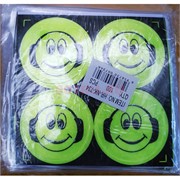 Светоотражающие наклейки «смайлики в наушниках» (NK-734) детские 4 шт/упаковка