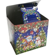 Коробка для конфет новогодняя 12x10x18 см 20 шт/упаковка