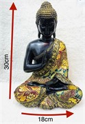 Будда в одеждах (0890) из полистоуна 30 см