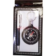 Набор подарочный «ручка + брелок-компас»
