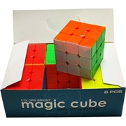 Кубик Головоломка 6,8 см цветной 6 шт/уп
