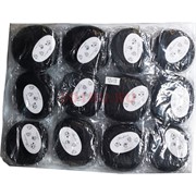 Бублик для волос 3 размер черные (KG-30E) 10 см 12 шт/упаковка