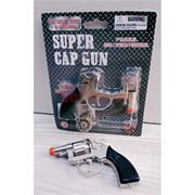 Револьвер Super Cap Gun металлический для пистонов игрушечный