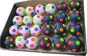 Светящиеся мячики из резины (светятся от удара) 24 шт/упаковка