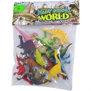 Набор динозавров (Q603) упаковка 12 шт Happy Animal World