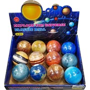 Мячик прыгающий мягкий «планеты» 12 шт/упаковка