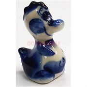 Дракон гжель керамика «мелкий» синий 4 см