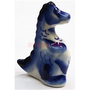 Дракон гжель керамика «Мегазавр» синий 5,3 см