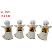 Ангелочки фарфоровые (KL-2051) с иконами