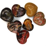 Сердца 3x3 см из натуральных минералов в ассортименте (цена за 1 шт)