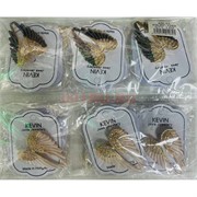 Брошь Крылья со стразами (BP-1089) металлическая 12 шт/упаковка