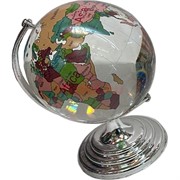 Глобус цветной с континентами 80 мм