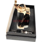 Зажигалка Jobon 3 огня газовая турбированная 4 цвета