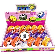 Йо-йо «футбольный мяч» светящиеся цвета в ассортименте 24 шт/упаковка