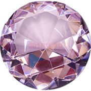 Кристалл «бриллиант» 8 см розовый