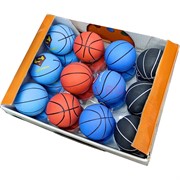 Мячик 60 мм из твердой резины «баскетбол супергерои» 24 шт/упаковка