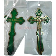 Крест деревянный (KN-377) зеленый 12 шт/упаковка