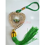 Амулет мусульманский (HRG-349) сердце с жемчужинами 12 шт/упаковка