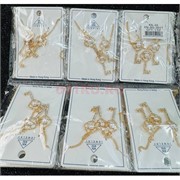 Подвеска кулон и серьги (BS-2011) ключ цвет золото 12 пар/упаковка