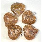 Сердце из песочной яшмы 4x4 см