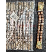Четки перекидные из пластмассы (CK-2510) коричневый цвет с крестом 12 шт/упаковка