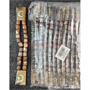 Четки перекидные из пластмассы (CK-2501) коричневый цвет звезда полумесяц 12 шт/упаковка