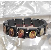 Браслет деревянный с иконкой (K-52) цена за упаковку из 12 шт