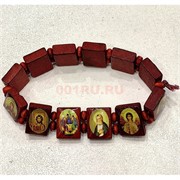 Браслет деревянный с иконкой (K-52) цена за упаковку из 12 шт