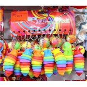 Брелок пластмассовый (KL-9559) гусеница 120 шт/блок