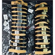 Браслет кожаный (BR-1236) знаки зодиака овал 2 цвета 12 шт/упаковка