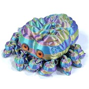 Паук 3х7 см 3-D печать игрушка пластмассовая цвета в ассортименте