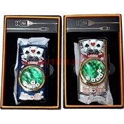 Зажигалка USB двойной разряд Casino с кубиками
