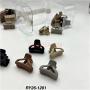 Крабики для волос (RY26-1281) темные цвета 120 шт/блок