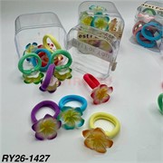 Резинки для волос (RY26-1427) цветочки 120 шт/упаковка