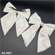 Заколка автомат (DA-3061) бант белая 20 шт/упаковка