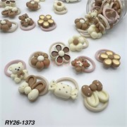 Резинки для волос детские (RY26-1373) в ассортименте 12 банок/упаковка