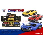 Машинка Спорткар (K174D30) металлическая 12 шт/упаковка