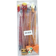 Ручка шариковая (GK-6658) фастфуд и пицца 12 шт/упаковка